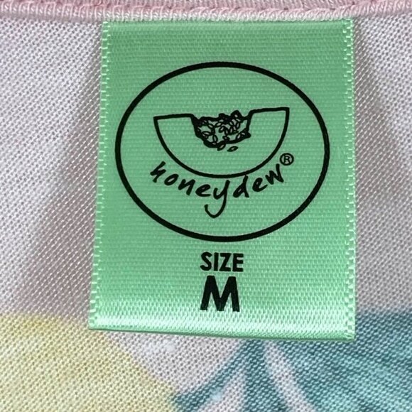 🔥 3/$15 🔥 Honeydew Night Shirt Lemon Print Whimsy Summer Modest College Dorm M - Picture 6 of 7